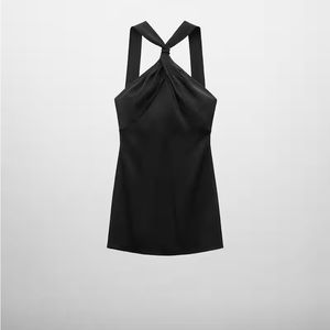 JEN CEBALLOS X MANGO
Satin dress with knot